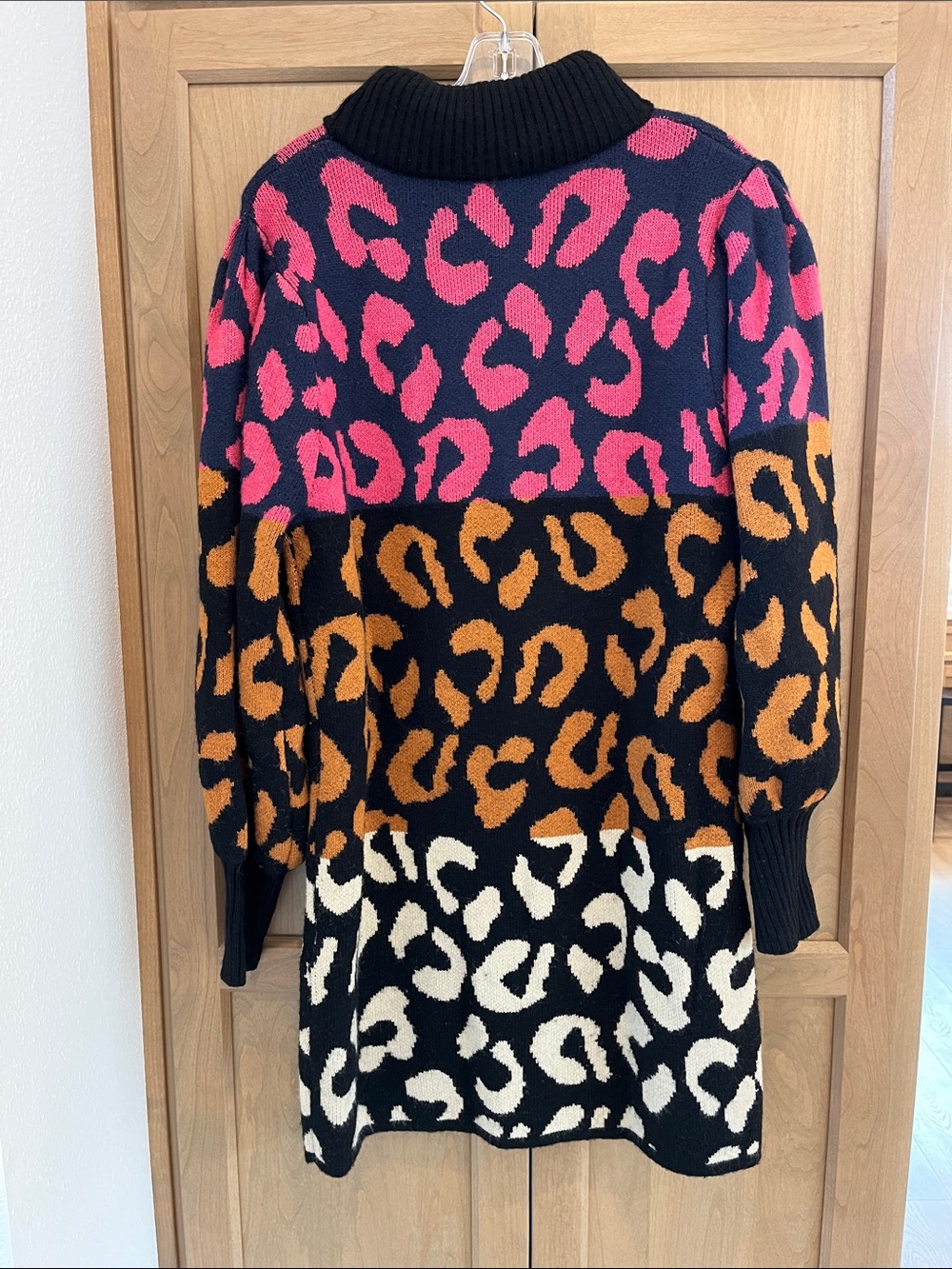 Farm Rio Leopard Sweater Dress - Picture 6 of 8